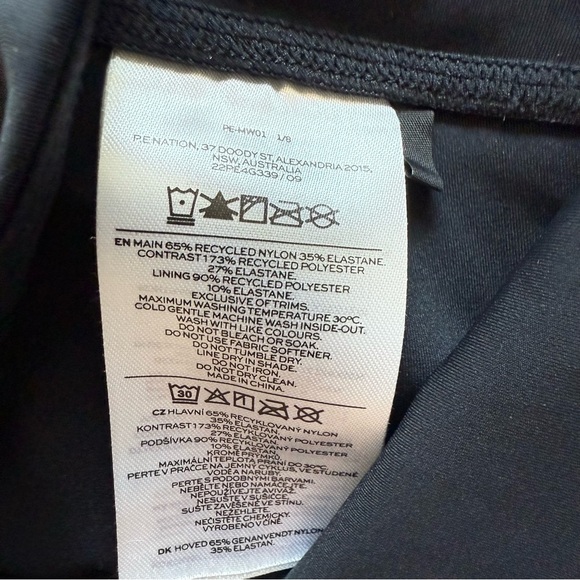 NWOT P.E Nation Black High Waist Color Block Legging Activewear Workout Sz Small - Picture 12 of 12